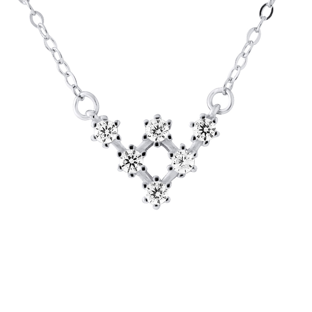 Collier triangle en argent 925 hypoallergénique - bijou femme élégant - KENVIA