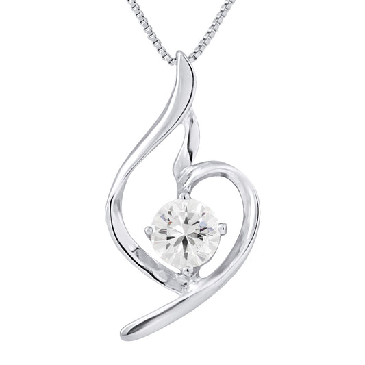 Collier en argent 925 avec oxyde de zirconium – vue principale | kenvia