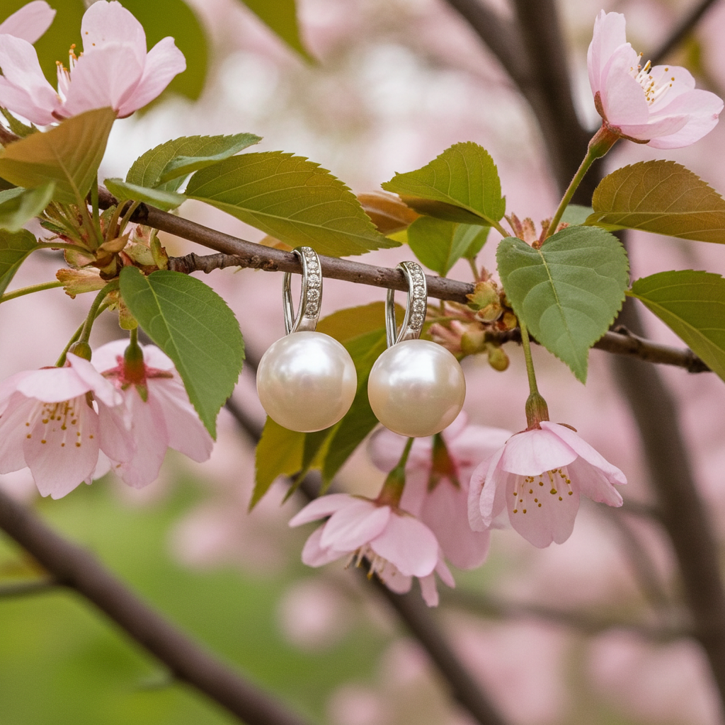 Bijou femme boucles d'oreilles perles roses qualité AAA+ – Kenvia